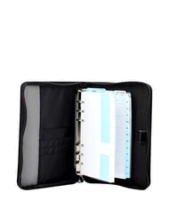 PIQUADRO CELION  Organizator cu agenda negru - Husă pentru tabletă și organizator - 3