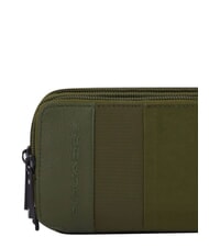 PIQUADRO P16PLUS SPECIAL Penar cu trei compartimente, piele mixtă VERDE - Genți plic și truse - 4