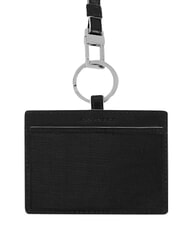 PIQUADRO BLUE SQUARE Suport pentru carduri sau insigne, pentru g&acirc;t negru - Portofele bărbați - 2