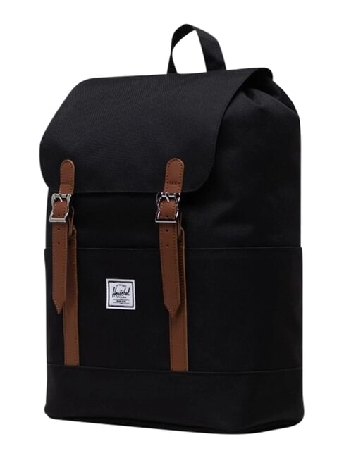 RETREAT SMALL Rucsac pentru laptop de 13". BLACK - Rucsacuri pentru școală și timp liber