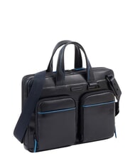 PIQUADRO B2 REVAMP Servieta pentru laptop de 14", din piele albastru - Serviete birou - 2