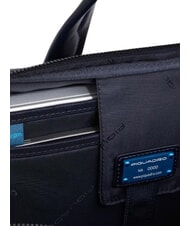 PIQUADRO B2 REVAMP Servieta pentru laptop de 14", din piele albastru - Serviete birou - 4