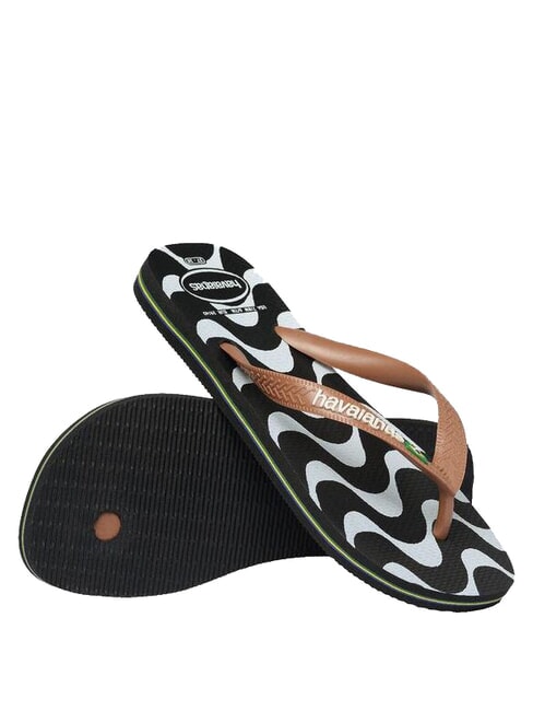 TOP CAPOCABANA Papuci de cauciuc BLACK - Pantofi unisex