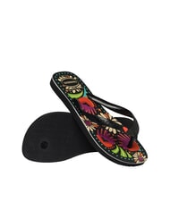 HAVAIANAS TOP BEGONIA CORACAO  BLACK - Pantofi unisex - 4
