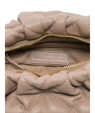 MARIO VALENTINO OCARINA Geantă clutch matlasată cu curea de umăr taupe - Genți femei - 4
