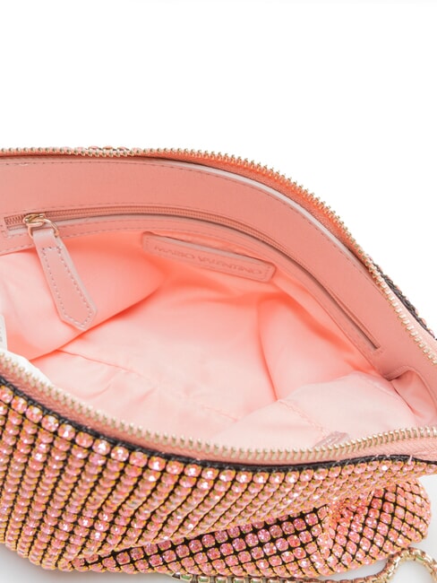 NABILAH Geantă clutch cu strasuri și curea de umăr trandafir - Genți femei