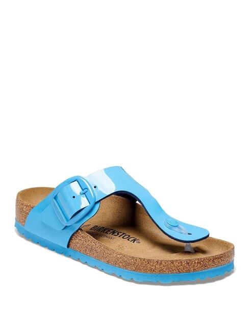 GIZEH BIG BUCKLE Sandale albastru deschis patentat - Pantofi femei