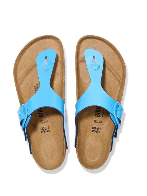 GIZEH BIG BUCKLE Sandale albastru deschis patentat - Pantofi femei