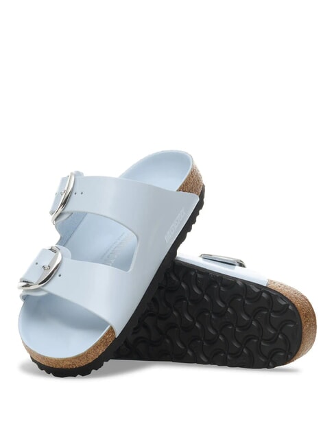 ARIZONA BIG BUCKLE Sandale din piele cu catarame strălucește albastru - Pantofi femei