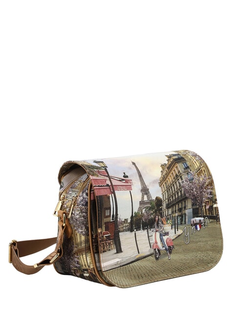 YESBAG Geantă de umăr cu clapă voal paris - Genți femei