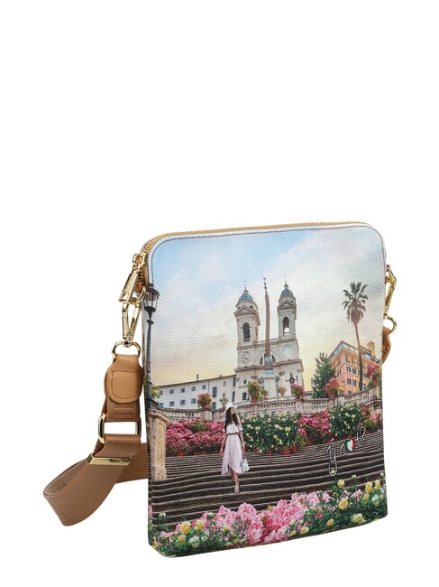 YESBAG Geantă de umăr plată floral - Genți femei