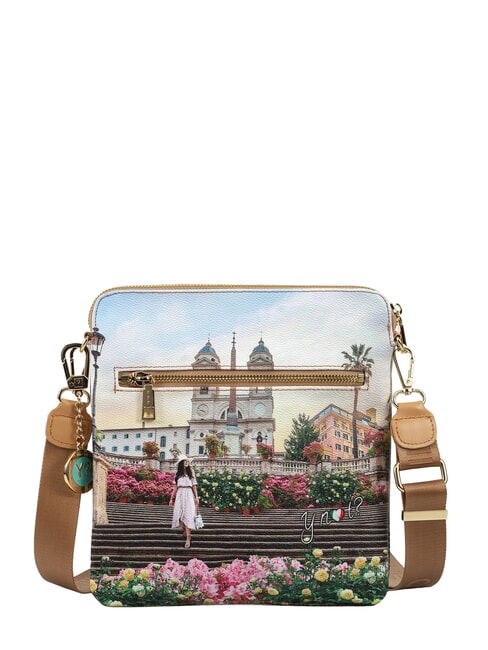 YESBAG Geantă de umăr plată floral - Genți femei