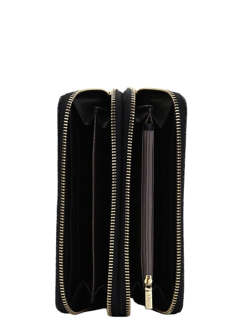 LUX Portofel mare cu fermoar BLACK - Portofele femei