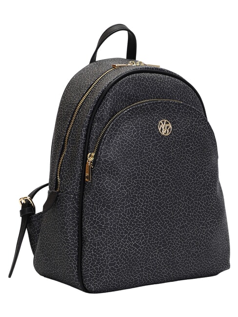 LUX Rucsac rotund cu buzunar BLACK - Genți femei