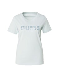 GUESS STUDS SCRIPT Tricou cu m&acirc;necă scurtă teal cețos - tricou - 3
