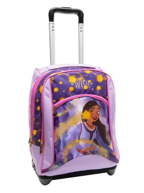 WISH STRONG HEART Rucsac cu troler VIOLA - Rucsacuri cu role