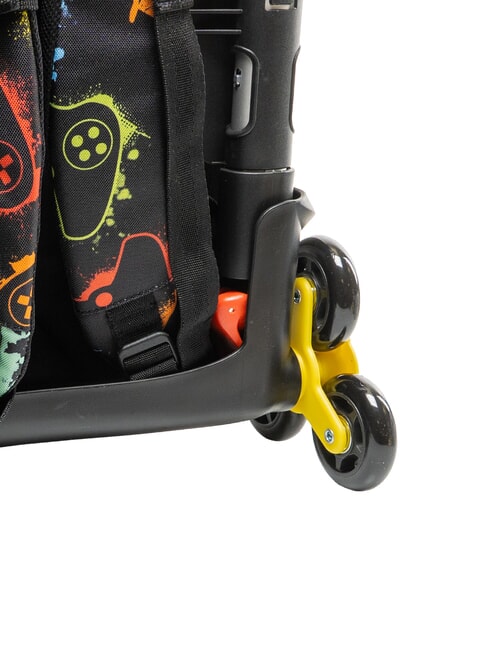 FLASHY SIGN Rucsac cu troler negru - Rucsacuri cu role