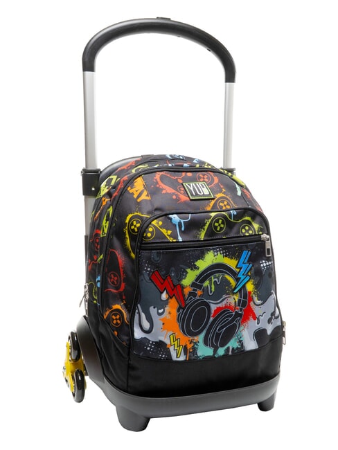 FLASHY SIGN Rucsac cu troler negru - Rucsacuri cu role