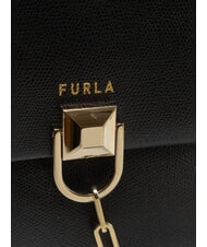FURLA MISS MIMI Geantă de m&acirc;nă, cu curea de umăr desert + negru - Genți femei - 3