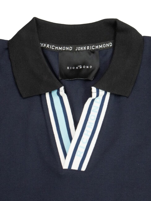 MOYIM Tricou polo din bumbac albastru marin - maiou Polo