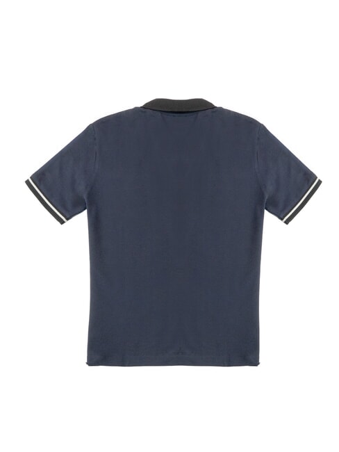 MOYIM Tricou polo din bumbac albastru marin - maiou Polo