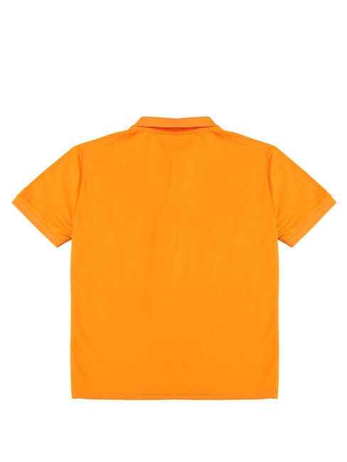 NORTH TECH Tricou polo casual cu m&acirc;necă scurtă papaya portocală - maiou Polo