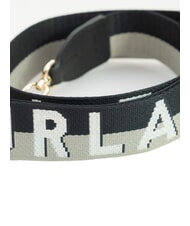 FURLA FIONA  Curea de umăr cu logo marmură neagră - Accesorii pentru genti - 3