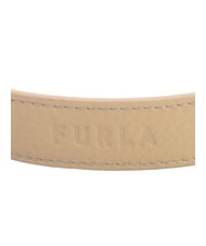 FURLA CAMPIONARIO - GIOVE Curea de umăr cu logo, din piele gri+negru - Accesorii pentru genti - 3