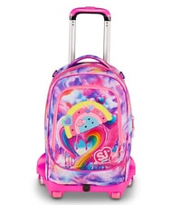 SJGANG JOYFUL PINS GIRL Rucsac tip troler 3 &icirc;n 1 fuxiafluo - Rucsacuri cu role - 2
