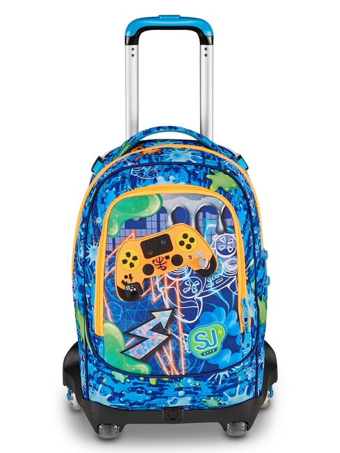 JOYFUL PINS BOY  BLUE PRINT - Rucsacuri cu role