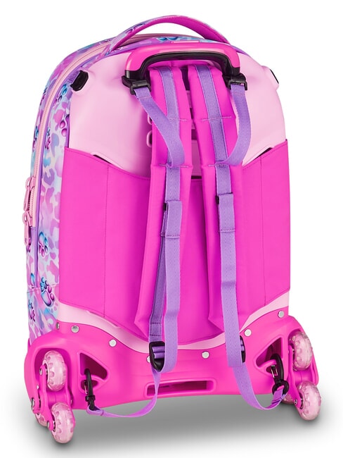 GLOWCAT Rucsac cu troler, detașabil liliac moale - Rucsacuri cu role