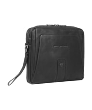 PIQUADRO S129 Geantă de m&acirc;nă din piele negru - Genți femei - 3