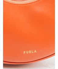 FURLA PRIMAVERA Geantă mică de umăr din piele de vițel mandarină - Genți femei - 3