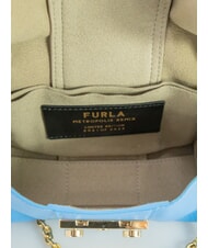 FURLA METROPOLIS Geanta mini de umar din piele albastru ca cerul - Genți femei - 5