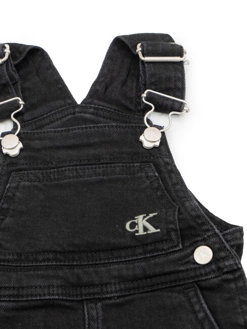 CK salopete din denim negru spălat - Pantaloni pentru copii
