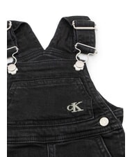 CALVIN KLEIN CK salopete din denim negru spălat - Pantaloni pentru copii - 2