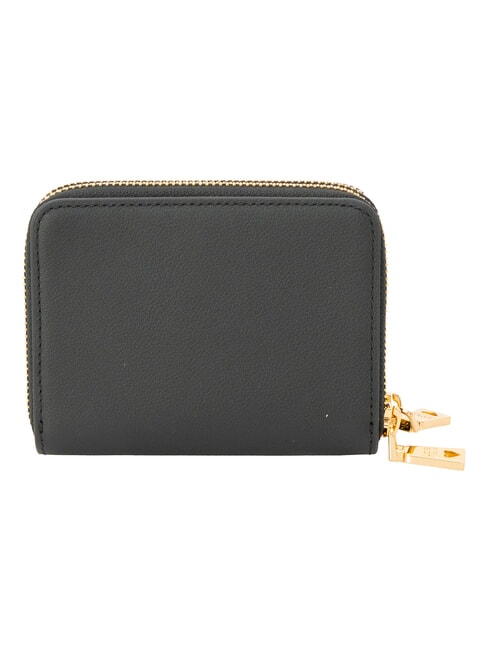 LOVE EMBOSSED Portofel din piele, cu suport pentru carduri negru - Portofele femei