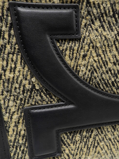 ICONIC WOOL Geantă tote cu curea de umăr negru/galben - Genți femei