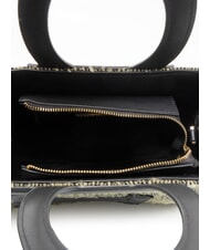 ROCCOBAROCCO ICONIC WOOL Geantă tote cu curea de umăr negru/galben - Genți femei - 5