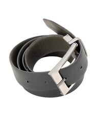 TRUSSARDI CLASSIC Curea din piele Saffiano, poate fi scurtată Gri &icirc;nchis / negru - Curele - 3