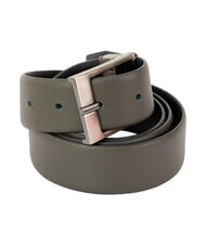TRUSSARDI CLASSIC Curea din piele Saffiano, poate fi scurtată Gri &icirc;nchis / negru - Curele - 4
