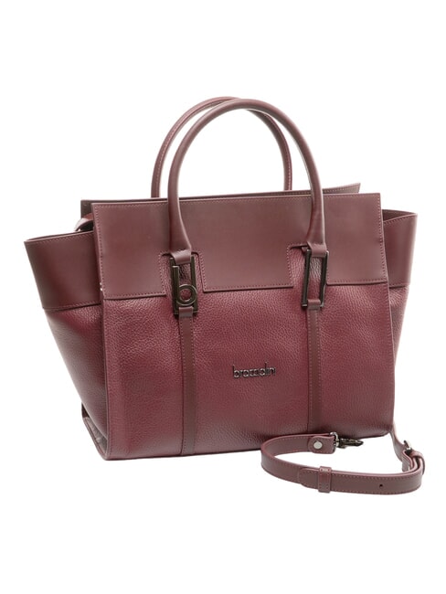 HELLEN Geantă de m&acirc;nă, piele Burgundia - Genți femei