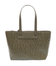 ARMANI EXCHANGE A|X ALL OVER Geantă de cumpărături de umăr savană - Genți femei - 4
