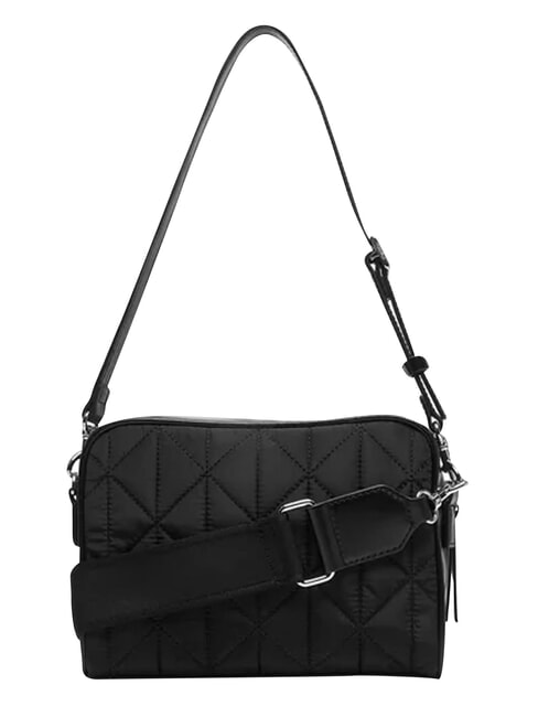 QUILTED NYLON Geantă de umăr mini, cu curea de umăr pe negru - Genți femei