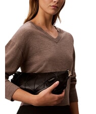 CALVIN KLEIN WOVEN Geantă de umăr pe negru - Genți femei - 2