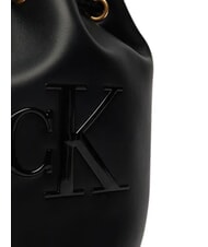 CALVIN KLEIN BOLD CK Geantă tip găleată, cu curea de umăr pe negru - Genți femei - 5