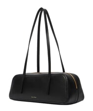 CALVIN KLEIN FOIL LOGO Geantă de umăr, geantă de portbagaj nucă de cocos neagră/prăjită - Genți femei - 4