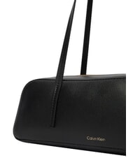 CALVIN KLEIN FOIL LOGO Geantă de umăr, geantă de portbagaj nucă de cocos neagră/prăjită - Genți femei - 5