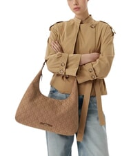 CALVIN KLEIN EMBLEM JAQUARD Geanta de umăr tulpină de porumb/tbd aop jqd - Genți femei - 2
