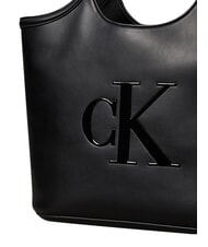 CALVIN KLEIN BOLD CK Geantă de cumpărături, geantă de umăr pe negru - Genți femei - 5